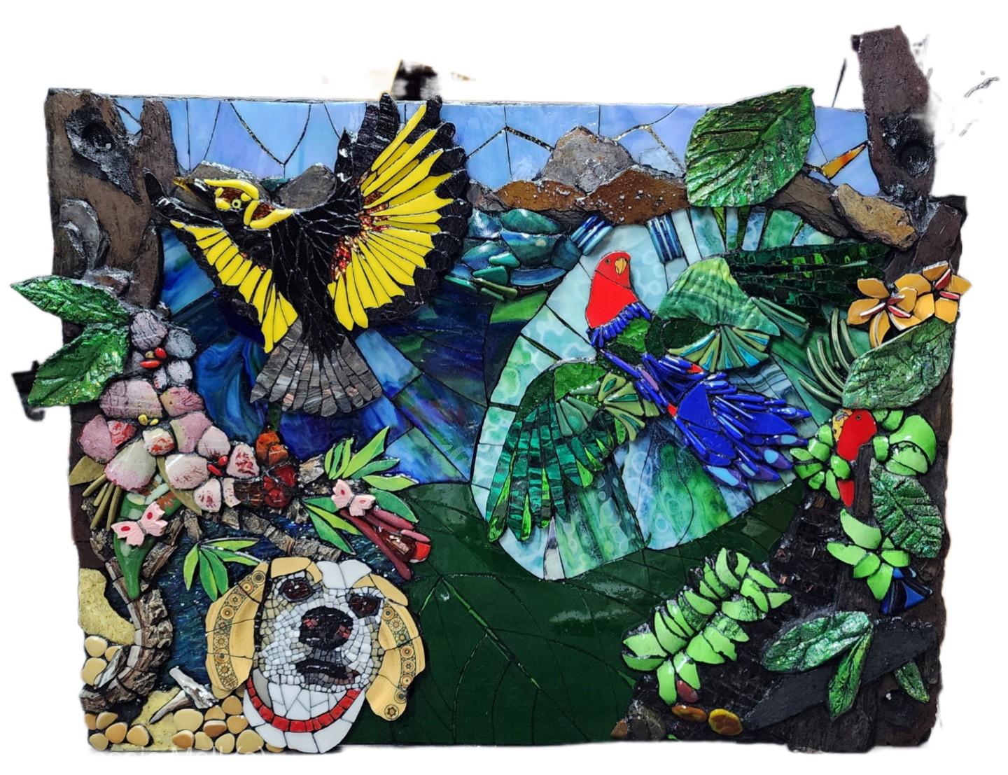 OzMosaics Munro Commission Mosaic Mural Sandy Robertson
