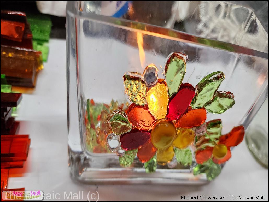 Beautiful mosaic in sunlight or candlelight.