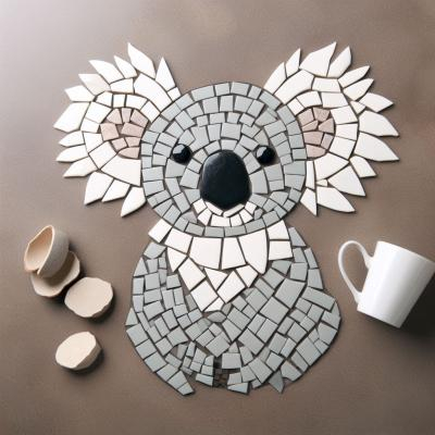 Get a smooth mosaic finish using a rubber grout spreader tool.