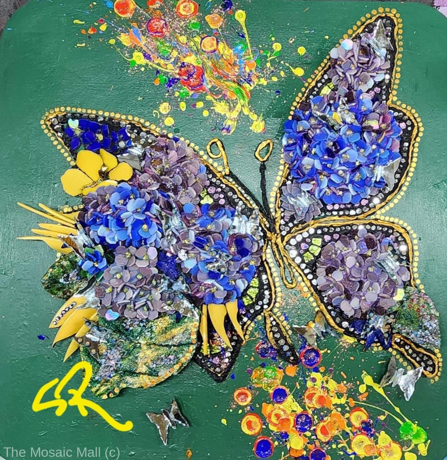 Create a wall mural using mosaic tiles from The Mosaic Mall Australia