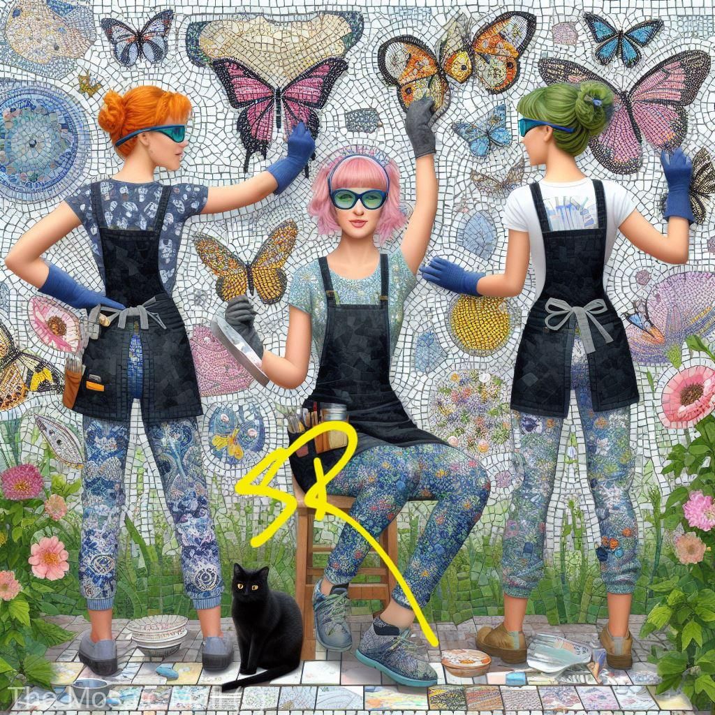 Mosaic a wall!  Inspiration & products at The Mosaic Mall.