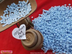 Vitreous Glass Mosaic Tile Blue | Mini - blue
