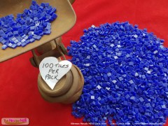 Mini Vitreous Glass Mosaic Tile - 1cm x 1cm x 4mm Blue Horizon