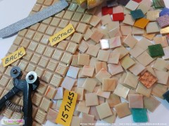 Banana Swirl | Mosaic Glass Vitreous tile | The Mosaic Mall