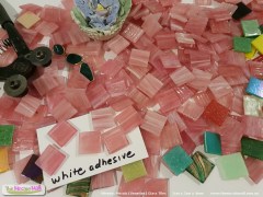 Princess Pink Mosaic glass tiles