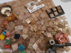 Pale Copper Pink Mosaic glass vitreous tile | The Mosaic Mall