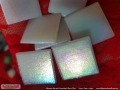 Pearly white, mosaics glass vitreous tiles, The Mosaic Mall, OzMosaics.