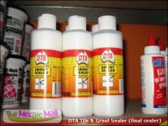 Final sealer, DTA Grout Sealer for mosaics.