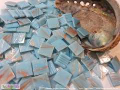 Blue Mosaic glass tiles Vitreous - Blue Fizz The Mosaic Mall