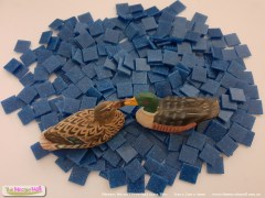 Pond Blue Vitreous Glass Mosaic tile - The Mosaic Mall