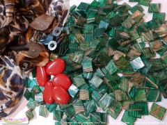 Rainforest Green | Vitreous glass mosaic tile | 2cm x 2cm | the Mosaic Mall