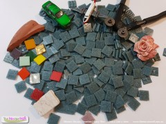 Teal Mosaic Glass Tile