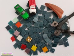 The  Mosaic Mall - teal green vitreous glass mosaic tile.