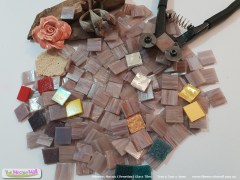Lilac mosaic glass purple tile 
