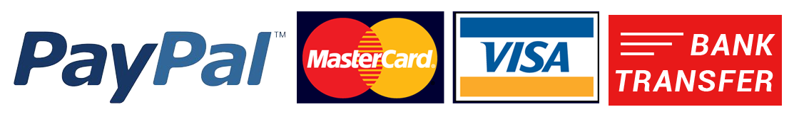 paypal banktransfer mastercard visa